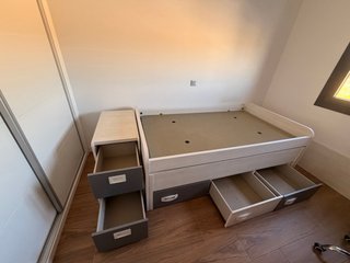 Estructura cama junior con cajones