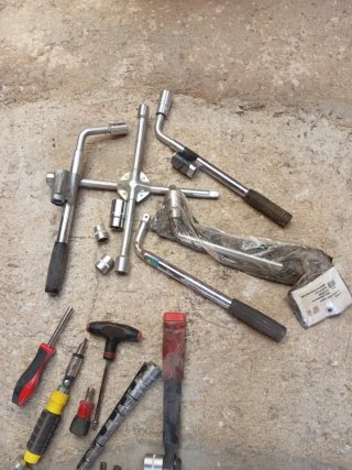 Lote de herramientas y accesorios Cambiar ruedas