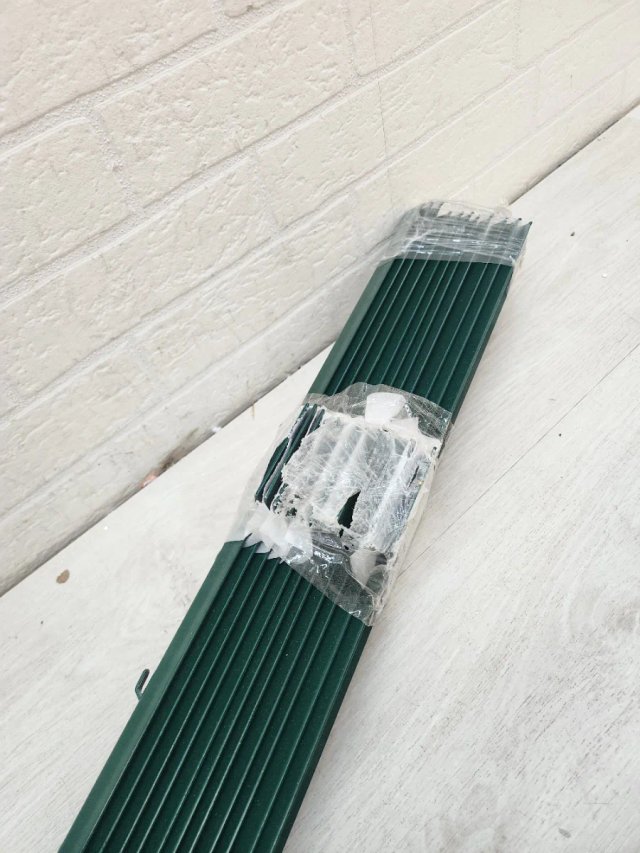 ARIFARO Postes de Cerca Metálica 91cm 10 Unidades