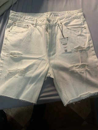Bershka Pantalones Cortos Rotos Hombre Talla XL