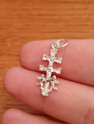 Exclusivo Colgante Cruz Caravacas Plata De Ley 925