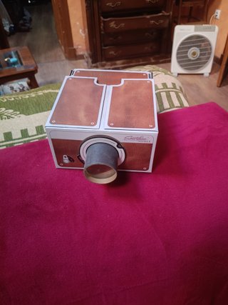 Proyector Smartphone Marrón y Blanco