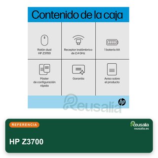 HP Z3700 ratón inalámbrico 3 botones USB