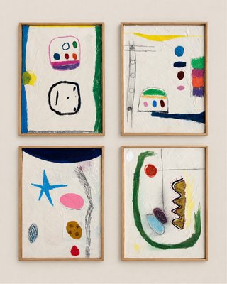 4 Obras Originales Rafa García 25x35cm