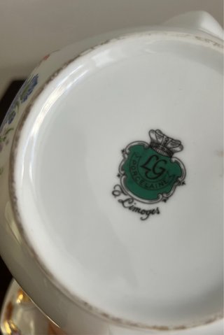 Bule Limoges Decorativo Floral (vintage)