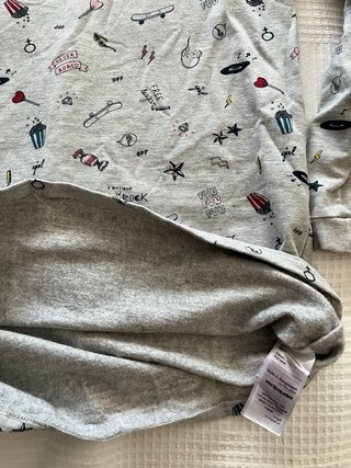 Vestido sudadera estampado Vertbaudet 10 años
