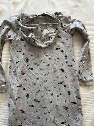 Vestido sudadera estampado Vertbaudet 10 años
