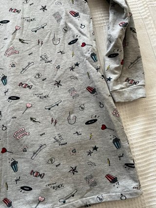 Vestido sudadera estampado Vertbaudet 10 años