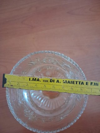 Paralume in vetro trasparente