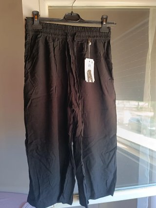 Pantalón Palazzo Push Up Negro LOVE & MONEY Talla
