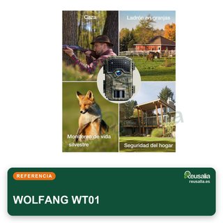 - WOLFANG WT01 cámara caza 48MP 4K IP66