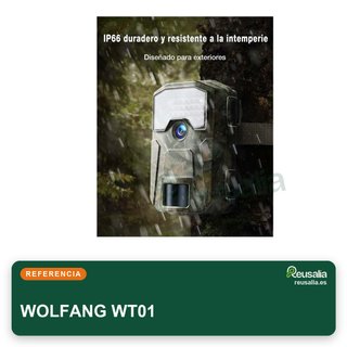 - WOLFANG WT01 cámara caza 48MP 4K IP66