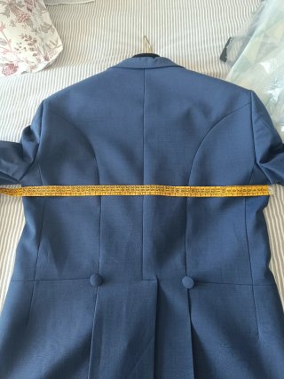 Chaqué juvenil azul Talla 48/50