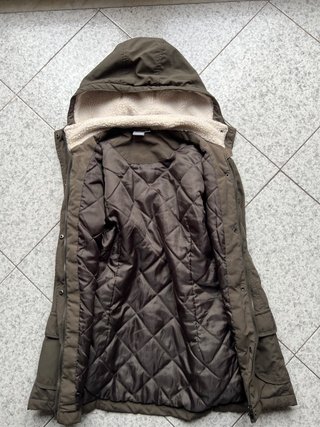 Parka con cappuccio foderato in pelo