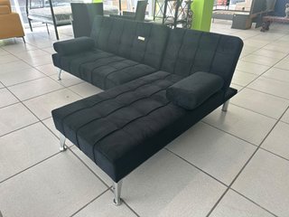 Sofá Cama Aroa Reversible Chaise Longue Negro