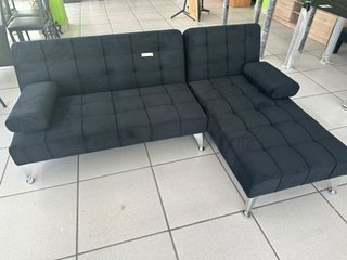 Sofá Cama Aroa Reversible Chaise Longue Negro