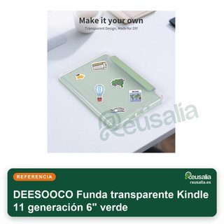 Cover trasparente Kindle 11ª generazione 6" verde