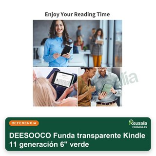 Cover trasparente Kindle 11ª generazione 6" verde