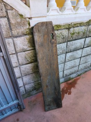 Tablón de roble rústico