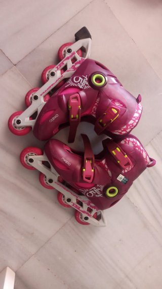 Patines Rosas Decathlon extendibles Talla 32-34