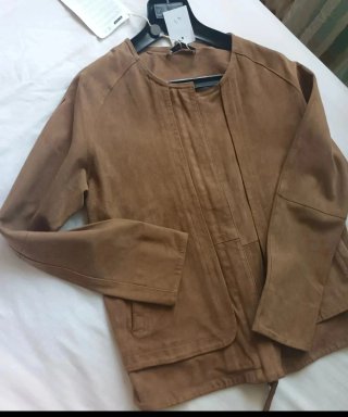 Chaqueta de ante italiana