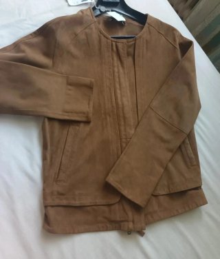 Chaqueta de ante italiana
