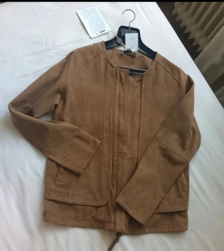 Chaqueta de ante italiana