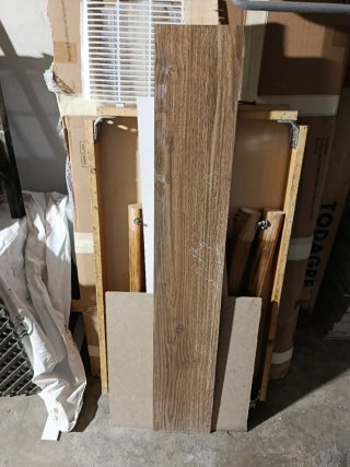 4 Cajas de Suelo Imitación Madera
