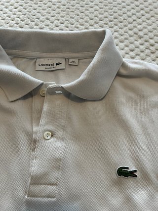Polo Lacoste Blanco