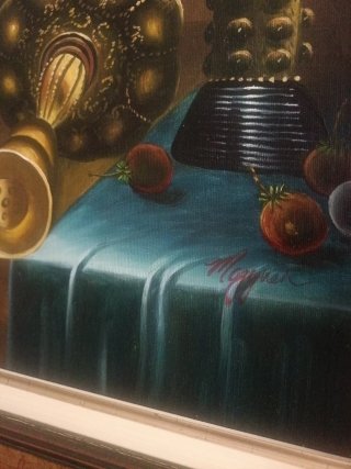 Pintura al óleo Bodegón