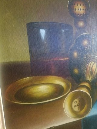Pintura al óleo Bodegón
