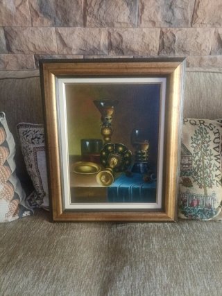 Pintura al óleo Bodegón