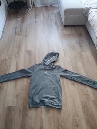 Sudadera Adidas gris logo reflectante Talla S