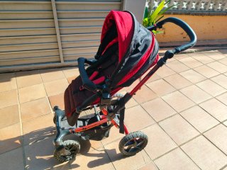 Carrito Bebé Jane Crosswalk Rojo/Negro