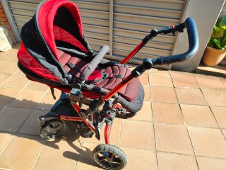 Carrito Bebé Jane Crosswalk Rojo/Negro