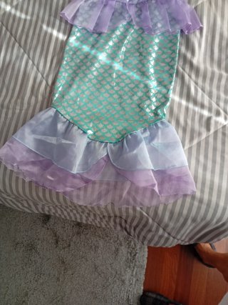 Disfraz Sirena Morado y Turquesa