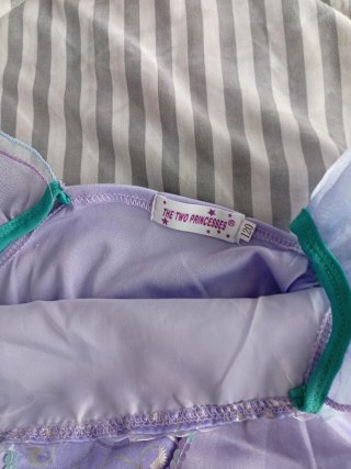 Disfraz Sirena Morado y Turquesa
