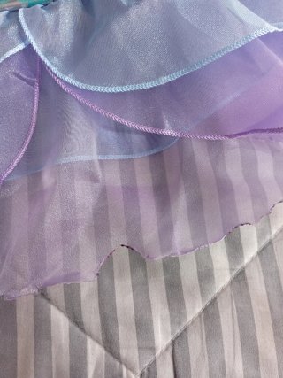 Disfraz Sirena Morado y Turquesa
