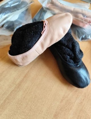 Zapatillas Ballet Rosa y Negro