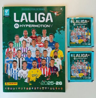 Álbum LaLiga Hypermotion 2025-26 + 8 Sobres