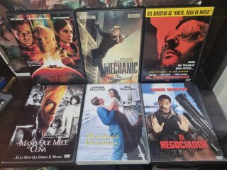 6 Películas DVD Acción/Thriller/Romántico