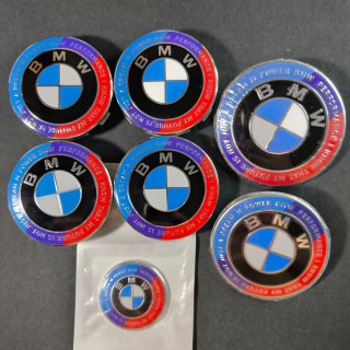 7 EMBLEMAS BMW 50 ANIVERSARIO M · TAPABUJES BMW