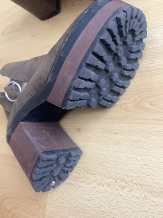 Botines Pull&Bear marrones plataforma tacón