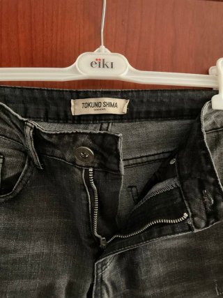 Jeans Tokuno Shima grigi effetto lavato