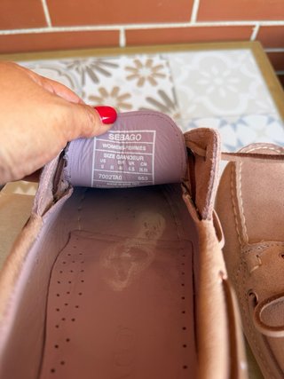 Náuticos Sebago rosa empolvado talla 40