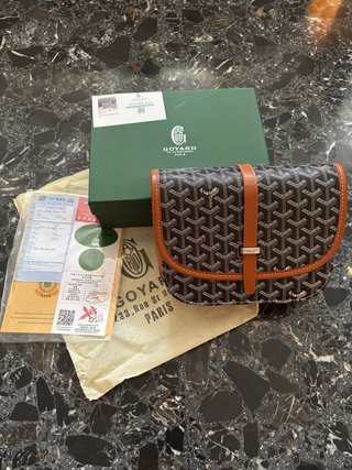 Bandolera Goyard Marrón y Negra