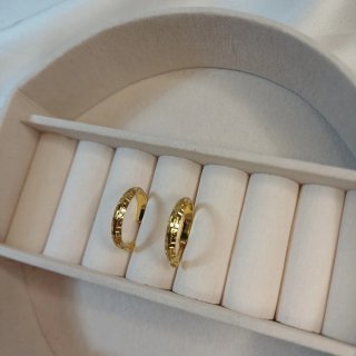 Pendientes Aro Pequeño Greca Chapado Oro 18k