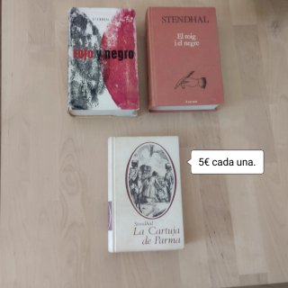 Novelas. Eugenio Sue, Goethe, Stendhal.