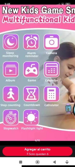 Reloj Inteligente Niña Multicolor