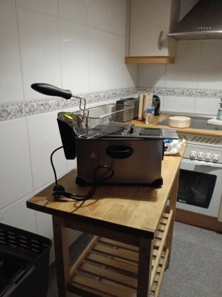Freidora de patatas eléctrica